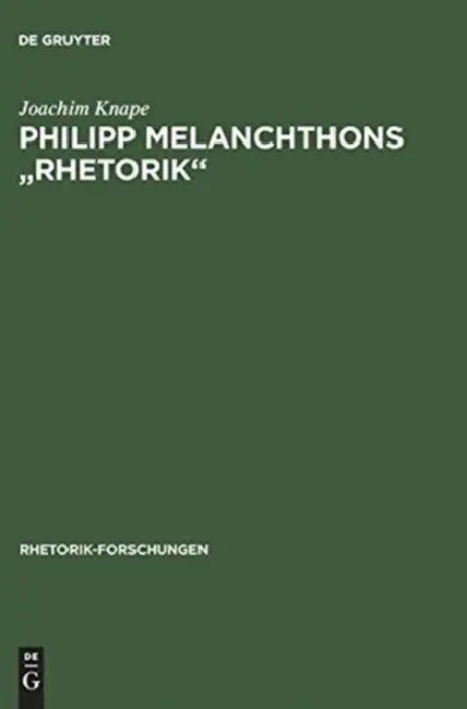Buy Philipp Melanchthons "Rhetorik" (English, Joachim Knape) — BookShops.in