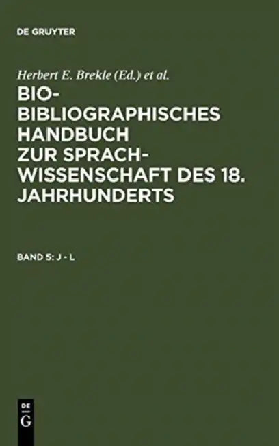 Buy J - L (English, Herbert E. Brekle | Edeltraud Dobnig-Julch | Hans Jurgen Holler) — BookShops.in