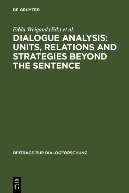 Buy Dialogue Analysis (English, Edda Weigand | Eckhard Hauenherm) — BookShops.in