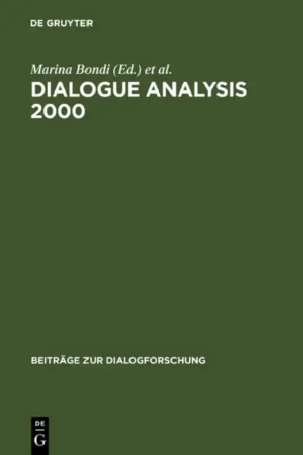 Dialogue Analysis 2000 (English, Marina Bondi | Sorin Stati)