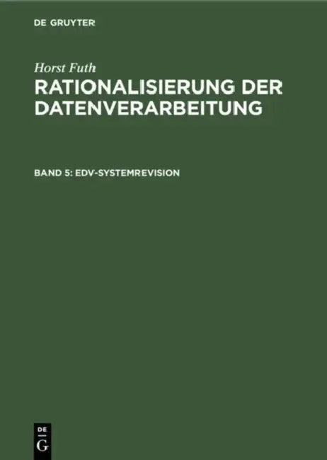 Edv-Systemrevision (English, Horst Futh)
