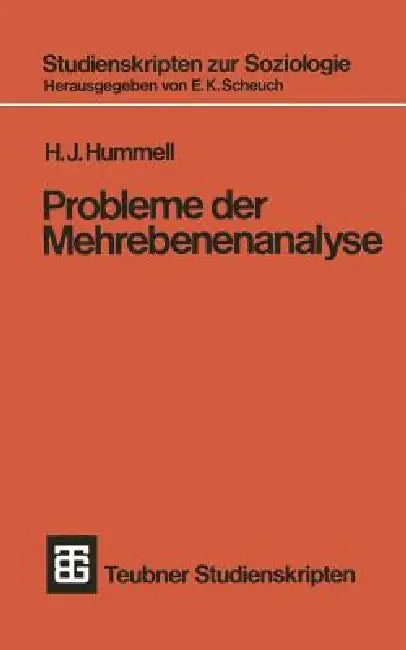 Probleme Der Mehrebenenanalyse (English, Hans J. Hummell)