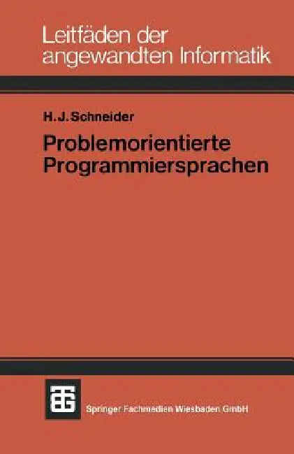 Problemorientierte Programmiersprachen (English, Hans Jürgen Schneider)