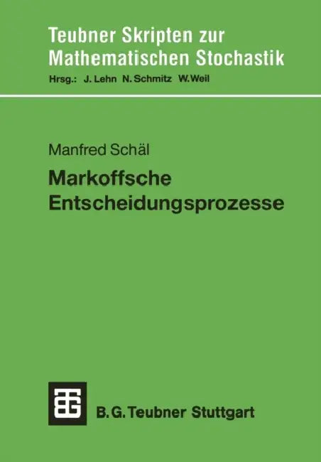 Buy Markoffsche Entscheidungsprozesse (English, Manfred Schäl) — BookShops.in