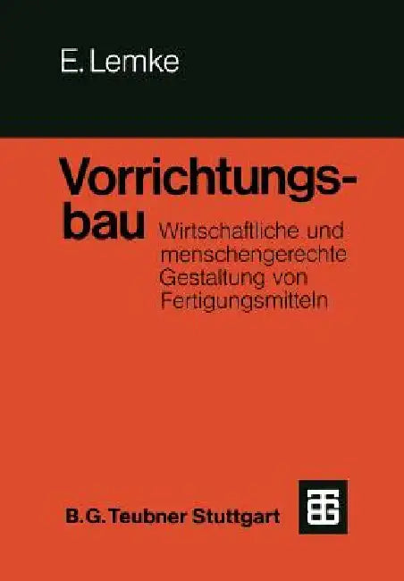 Vorrichtungsbau (English, Erwin Lemke | Bodo Manegold)
