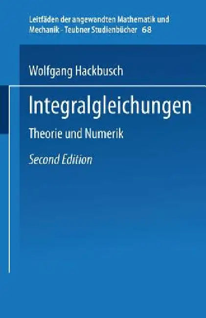 Buy Integralgleichungen (English, Wolfgang Hackbusch) — BookShops.in