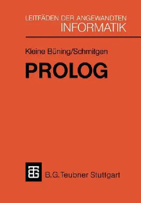 Buy PROLOG (English, Hans Kleine Büning | Stefan Schmitgen) — BookShops.in