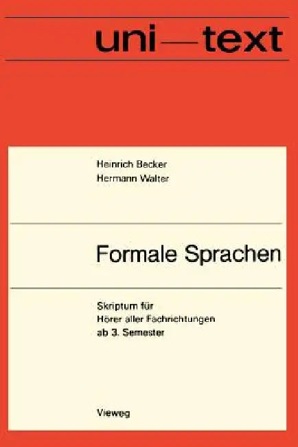 Formale Sprachen (English, Heinrich Becker)