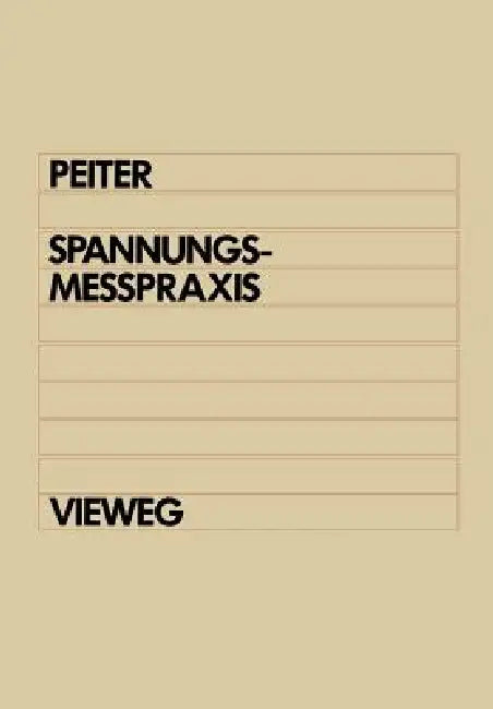 Buy Spannungsmeßpraxis (English, Arnold Peiter) — BookShops.in