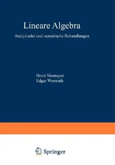 Lineare Algebra (English, Horst Niemeyer | Gisela Engeln-Müllges | Edgar Wermuth)