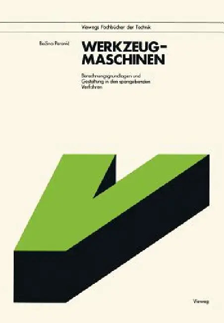 Buy Werkzeugmaschinen (English, Bozina Perovic) — BookShops.in
