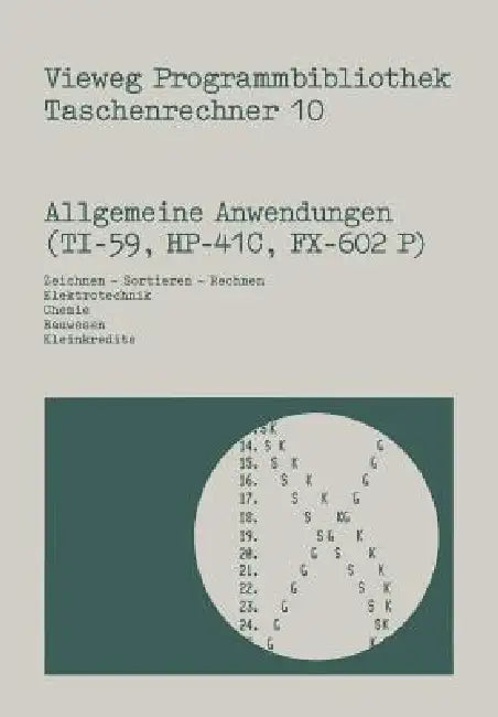 Buy Allgemeine Anwendungen (Ti-59, Hp-41 C, Fx-602 P) (English, Norbert Hoffmann) — BookShops.in