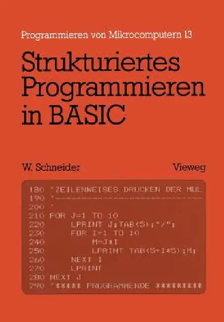 Buy Strukturiertes Programmieren in Basic (English, Wolfgang Schneider) — BookShops.in