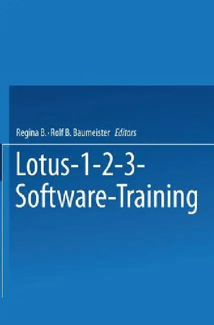 Lotus 1-2-3 Software Training (English, Detlef Krusekopf)