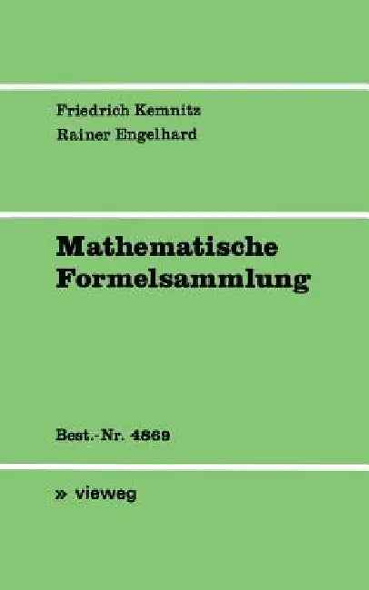 Buy Mathematische Formelsammlung (English, Arnfried Kemnitz | Rainer Engelhard) — BookShops.in