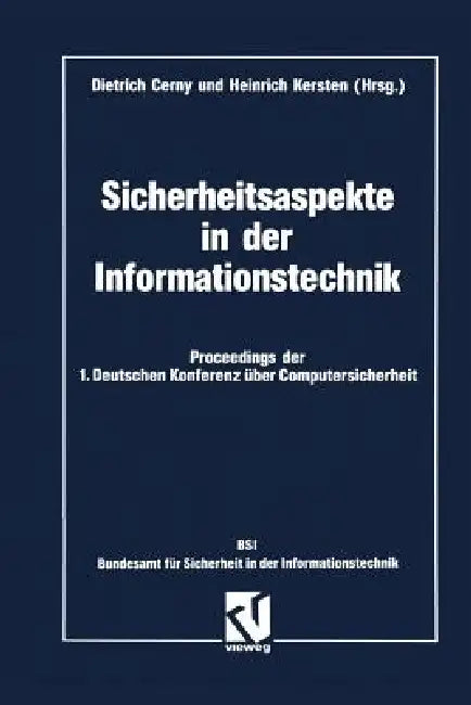 Sicherheitsaspekte in Der Informationstechnik (English, Dietrich Cerny)