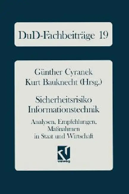 Sicherheitsrisiko Informationstechnik (English, Günther Cyranek | Kurt Bauknecht)