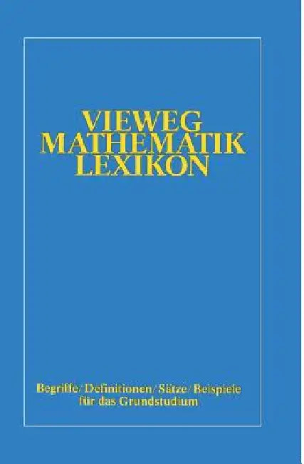 Vieweg-Mathematik-Lexikon (English, Otto Kerner)
