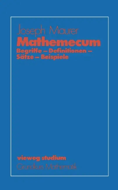 Mathemecum (English, Joseph Maurer)