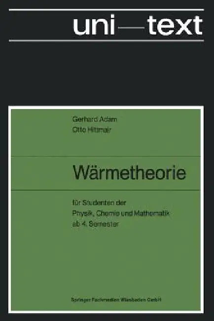 Buy Wärmetheorie (English, Gerhard Adam | Otto Hittmair) — BookShops.in
