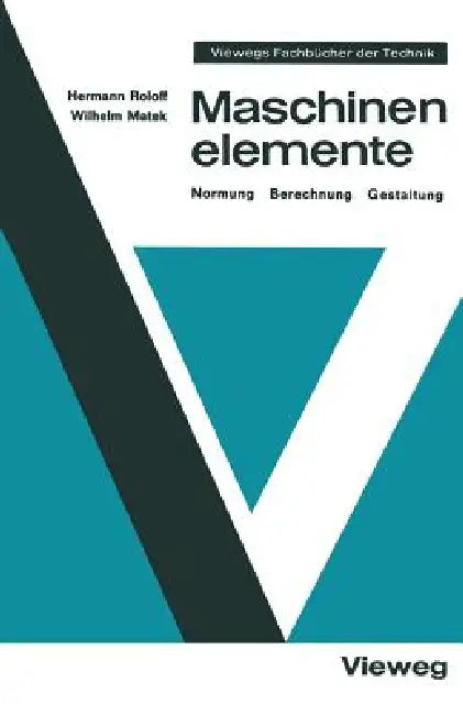 Maschinenelemente (English, Hermann Roloff)