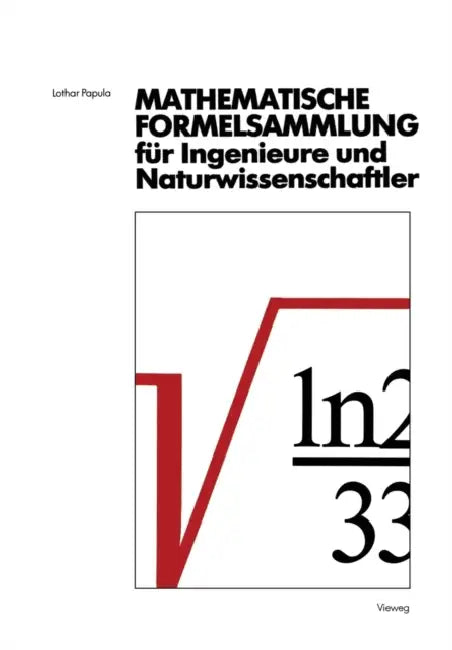Buy Mathematische Formelsammlung für Ingenieure und Naturwissenschaftler (English, Lothar Papula) — BookShops.in