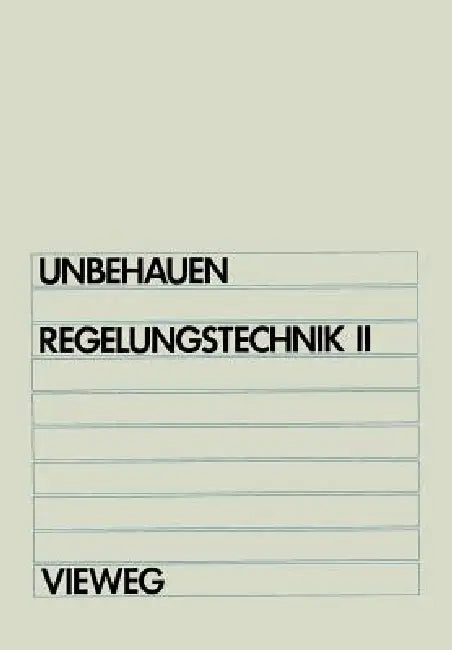 Buy Regelungstechnik II (English, Heinz Unbehauen) — BookShops.in