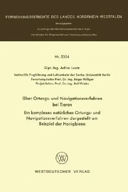 Über Ortungs- Und Navigationsverfahren Bei Tieren (English, Achim Leutz)