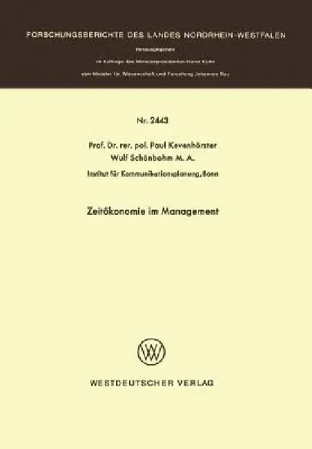 Buy Zeitökonomie Im Management (English, Paul Kevenhörster) — BookShops.in