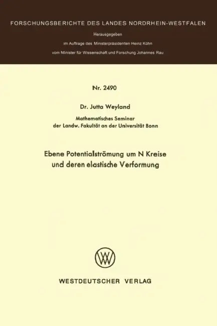 Buy Ebene Potentialströmung Um N Kreise Und Deren Elastische Verformung (English, Jutta Weyland) — BookShops.in