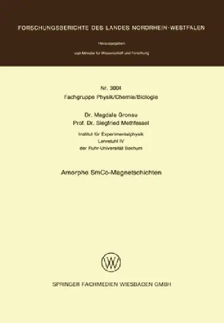 Buy Amorphe SmCo-Magnetschichten (English, Magdala Gronau) — BookShops.in