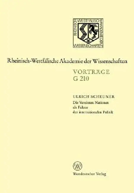 Buy Die Vereinten Nationen ALS Faktor Der Internationalen Politik (English, Ulrich Scheuner) — BookShops.in