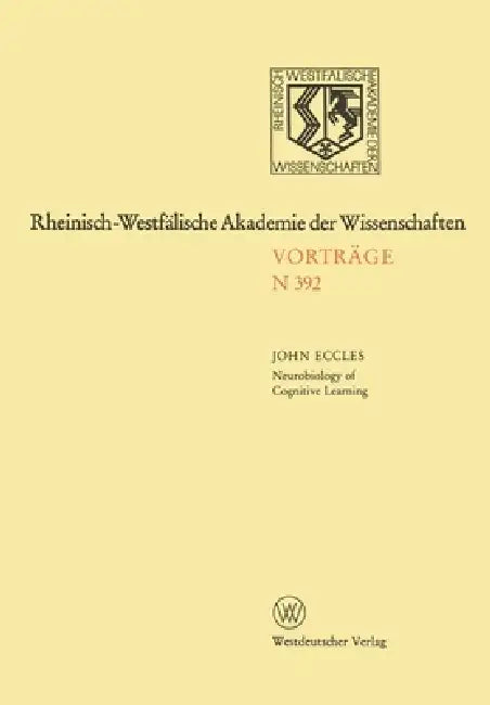 Neurobiology of Cognitive Learning (English, John C. Eccles)