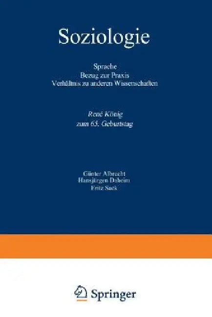 Soziologie (English, Günter Albrecht | René König)