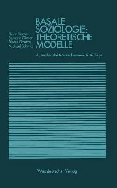 Buy Basale Soziologie (English, Horst Reimann | Bernhard Giesen | Dieter Goetze) — BookShops.in