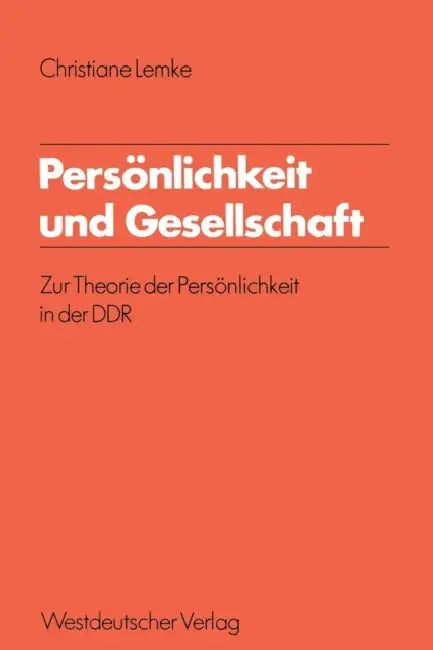 Buy Persönlichkeit Und Gesellschaft (English, Christiane Lemke) — BookShops.in