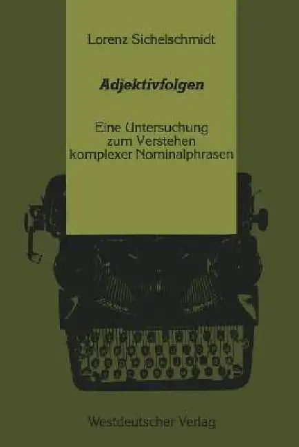 Adjektivfolgen (English, Sichelschmidt Lorenz)