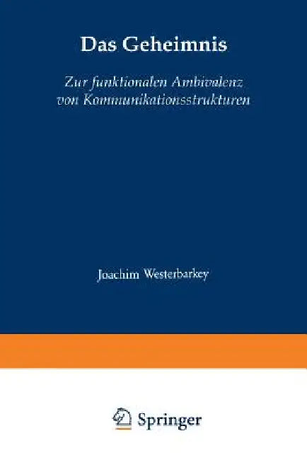 Buy Das Geheimnis (English, Joachim Westerbarkey) — BookShops.in