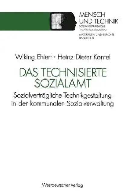Buy Das Technisierte Sozialamt (English, Wiking Ehlert | Heinz- Dieter Kantel) — BookShops.in