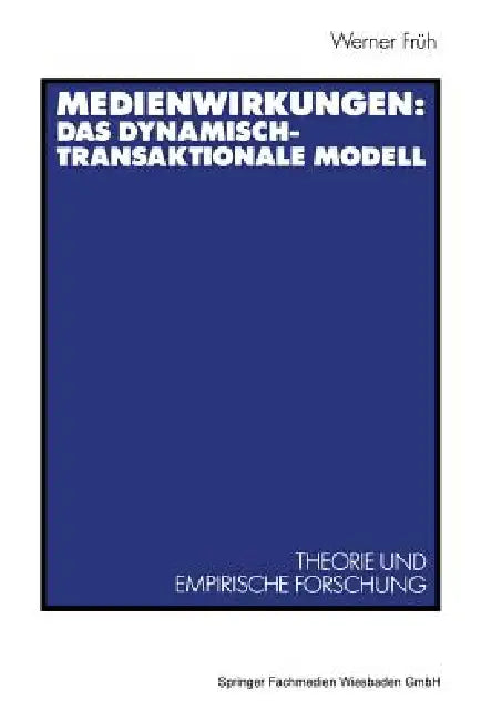 Buy Medienwirkungen (English, Werner Früh | H. -B Bro Unter Mitarbeit Von L. Becker) — BookShops.in