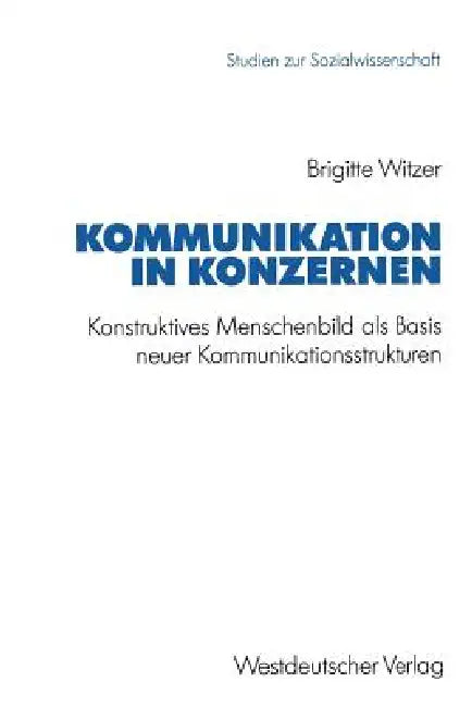 Buy Kommunikation in Konzernen (English, Brigitte Witzer) — BookShops.in