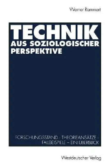 Buy Technik Aus Soziologischer Perspektive (English, Werner Rammert) — BookShops.in