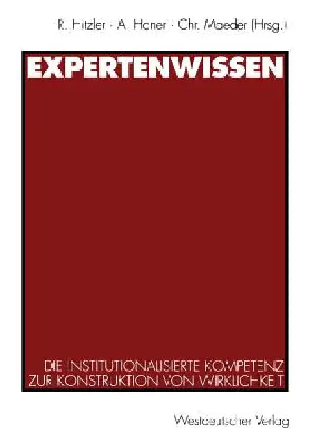 Buy Expertenwissen (English, Ronald Hitzler) — BookShops.in