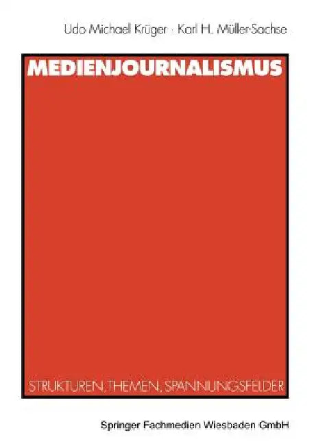 Buy Medienjournalismus (English, Udo Michael Krüger | Karl H. Müller-Sachse) — BookShops.in