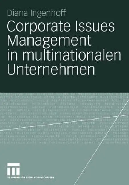 Buy Corporate Issues Management in Multinationalen Unternehmen (English, Diana Ingenhoff) — BookShops.in
