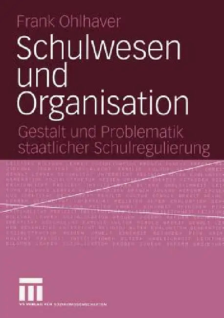 Buy Schulwesen Und Organisation (English, Frank Ohlhaver) — BookShops.in