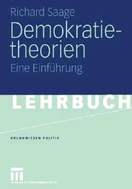 Buy Demokratietheorien (English, Richard Saage) — BookShops.in