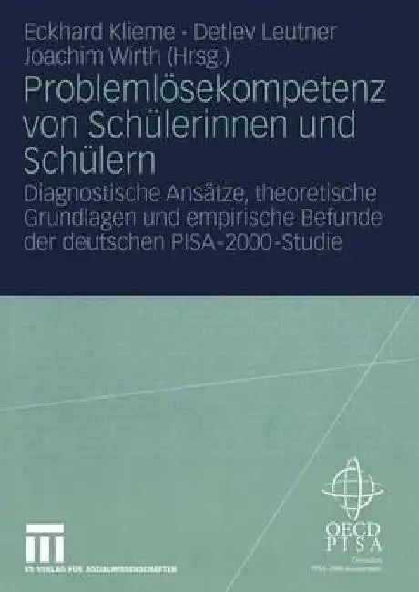 Problemlösekompetenz Von Schülerinnen Und Schülern (English, Eckhard Klieme | Detlev Leutner | Joachim Wirth)