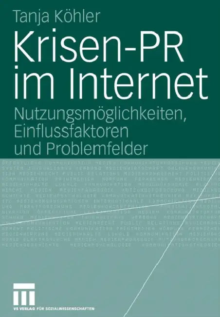 Buy Krisen-PR Im Internet (English, Tanja Köhler) — BookShops.in