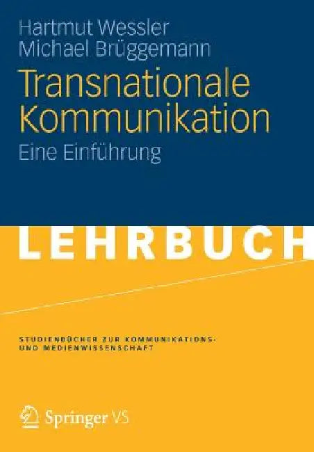 Buy Transnationale Kommunikation (English, Hartmut Wessler | Michael Brüggemann) — BookShops.in